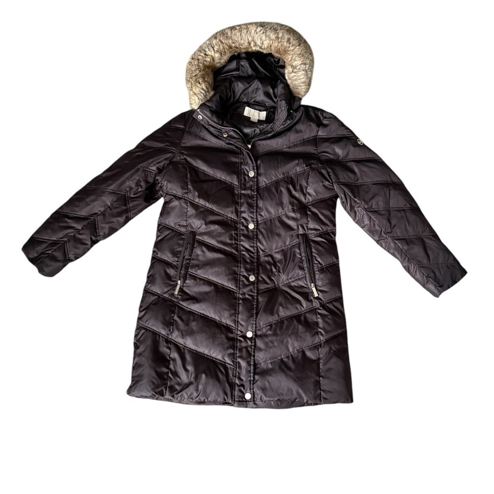 Michael Kors Brown Puffer Coat
